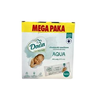 DADA Chusteczki AQUA 9x52 szt MEGA PAKA BOX