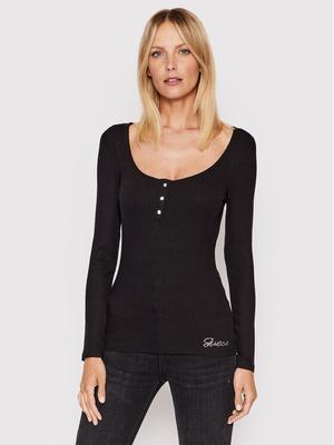 Guess Bluzka W2YP46 KBCO2 Czarny Slim Fit