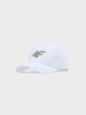 4F czapka z daszkiem bejsbolówka dziecięca 4FJWSS25ACABU388 biała (one size)