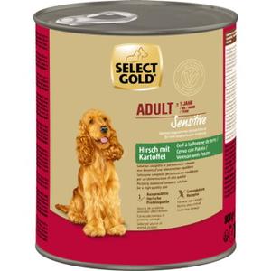 SELECT GOLD Sensitive karma mokra dla dorosłych zwierząt Jelenina z ziemniakami 24x800 g