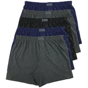 5x Bokserki Męskie Luźne 100% Bawełna Cotton World XL