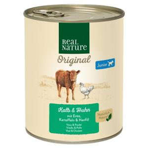 REAL NATURE Junior Cielęcina i kurczak 6x800 g