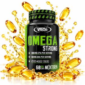 KWASY OMEGA 3 Real Pharm Omega 3 Strong 60kaps SERCE MÓZG ODPORNOŚĆ
