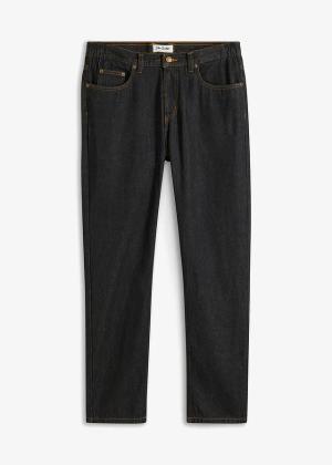 Jeansy z elastycznymi wstawkami w talii, classic fit, prosta nogawka