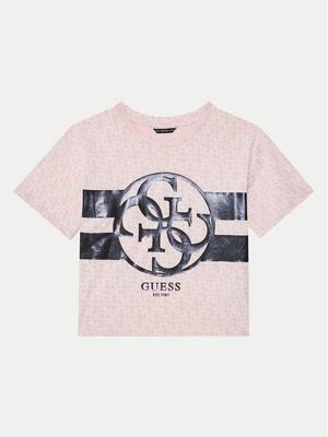 Guess T-Shirt J5RI04 K6YW4 Różowy Regular Fit