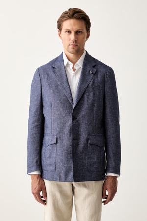 Tommy Hilfiger marynarka jednorzędowa męska z lnem