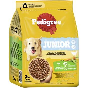 Pedigree Junior z drobiem i warzywami 3 kg