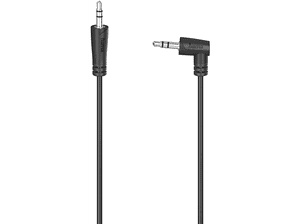 Kabel HAMA Jack 3.5 mm (kątowy) - 3,5 (wtyk wtyk) 0,5 m Czarny