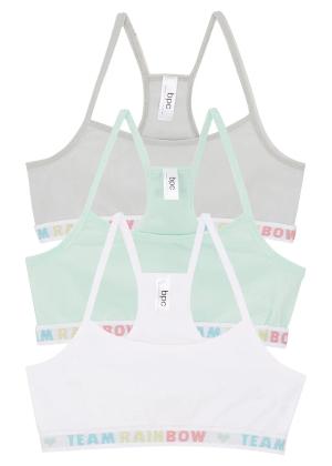 Biustonosz bustier z miękkiej bawełny (3 szt.)