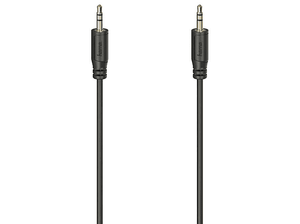 Kabel HAMA Flexi-Slim wtyk jack 3,5 mm złoty czarny, 0,75