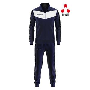GIVOVA dres sportowy męski komplet bluza i spodnie Triacetato granatowy (2XL)
