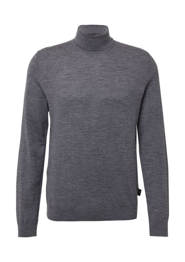 Sweter z golfem wykonany z czystej wełny merynosów