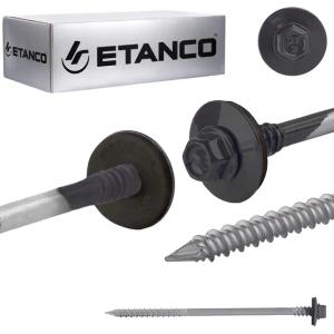 Wkręty do płyty warstwowej 160mm RAL 7016 100s do drewna betonu Etanco GTRW