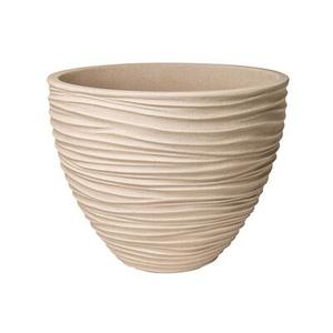 Doniczka okrągła Sand 40 x 31 cm beżowy