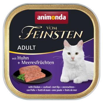 animonda Vom Feinsten mokra karma dla kota, Adult, Kurczak i owoce morza 32x100 g