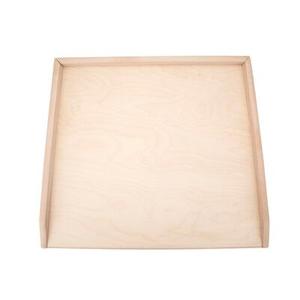 Stolnica do ciasta drewniana 58 x 43 cm średnia beżowy