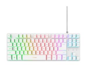 Trust Klawiatura gamingowa podświetlana GTX 833 Thado TKL biała