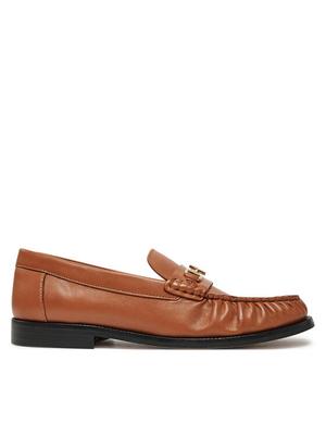 Tommy Hilfiger Mokasyny Soft Leather Horsebit Loafer FW0FW08414 Pomarańczowy