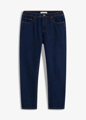 Jeansy z elastycznymi wstawkami w talii, classic fit, prosta nogawka