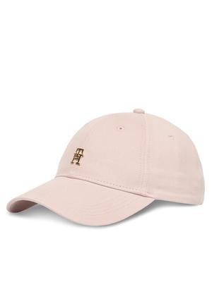 Tommy Hilfiger Czapka z daszkiem Th Elevated Chic Cap AW0AW17631 Różowy