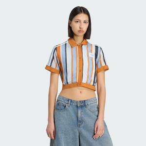 KOSZULKA POLO ADIDAS ORIGINALS SUMMER GLOW STRIPED CROPPED