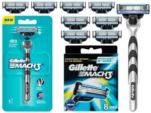 MASZYNKA DO GOLENIA GILLETTE MACH 3 + 9 ZAPASOWYCH OSTRZY GILLETTE MACH3