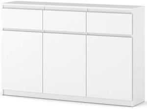 Komoda 150 cm Aga Biała matowa szafka Wysoka rtv z szufladami do salonu