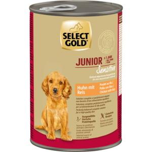 SELECT GOLD karma mokra pies sensitive junior Kurczak i ryż 24x400 g