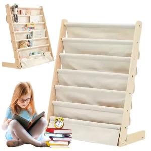 REGAŁ NA KSIĄŻKI DLA DZIECI STOJAK PÓŁKA Szafka Organizer Biblioteczka 79cm