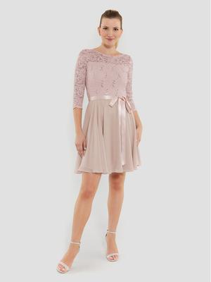 Swing Sukienka koktajlowa 77761210 Różowy Regular Fit