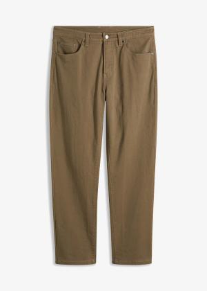 Spodnie ze stretchem, classic fit, prosta nogawka