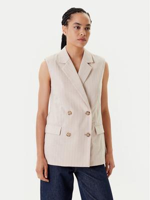 United Colors Of Benetton Kamizelka 29KBDJ00W Beżowy Regular Fit