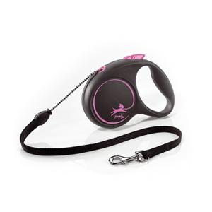 Flexi Black Design Linka różowy M, 5 m, 20 kg