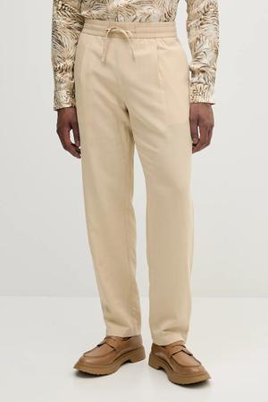 Marciano by Guess spodnie z domieszką lnu DANIEL
