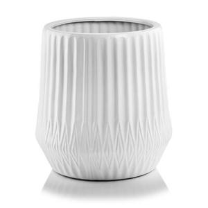 Donica ceramiczna biała 42 cm