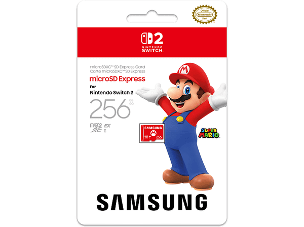 Karta pamięci NINTENDO Switch 2 microSD Express card 256 GB Samsung Czerwony