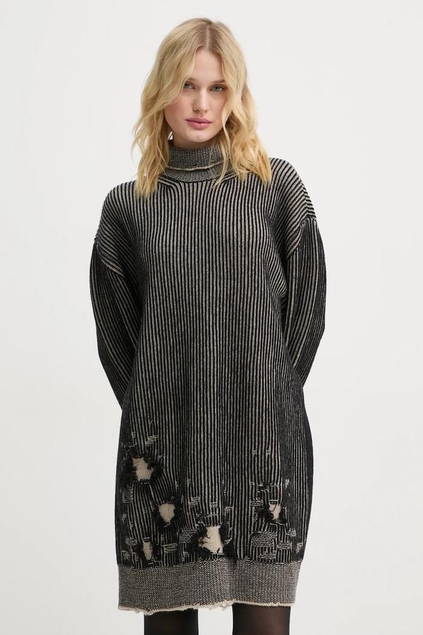 MM6 Maison Margiela sukienka dwustronna wełniana
