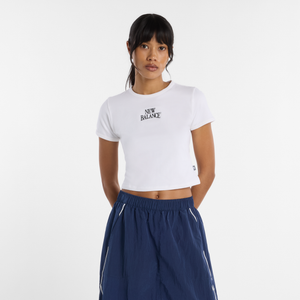 Koszulka damska New Balance WT61Y33QWT – biała