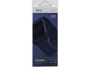 Pasek UNIQ Straden do Apple Watch 42/44/44/49mm Niebieski UNIQ-45MM-STRABLU
