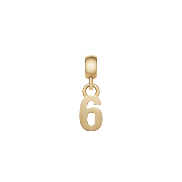 Daniel Wellington DW Charm Number 6 Gold