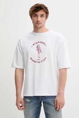 Fiorucci t-shirt bawełniany White Dreaming of You Print Relaxed Fit T-Shirt