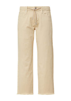 Dżinsy przycięte Karolin / regular fit / średni stan / prosta nogawka / otwarty dół