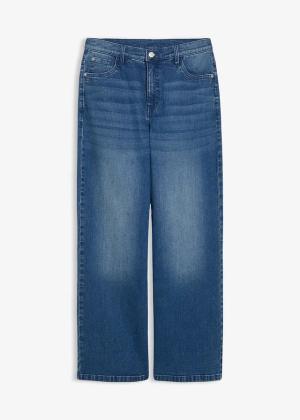 Jeansy ze stretchem extra loose fit, straight