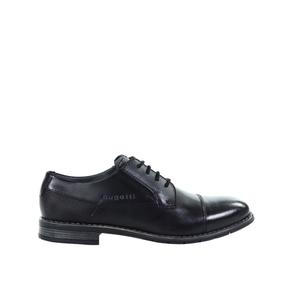 Męskie czarne wizytowe pantofle Bugatti 315AQR04100-1000