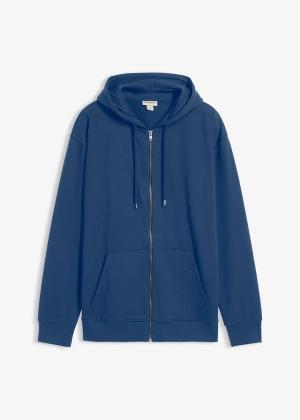 Bluza rozpinana z kapturem, luźny krój