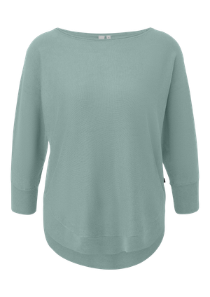Sweter z dzianiny z domieszką wiskozy