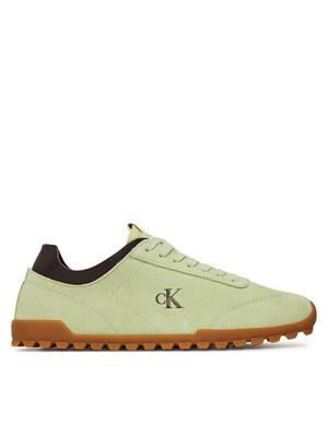 Calvin Klein Jeans Sneakersy Low Profile Runner Mg Sue YW0YW01898 Zielony
