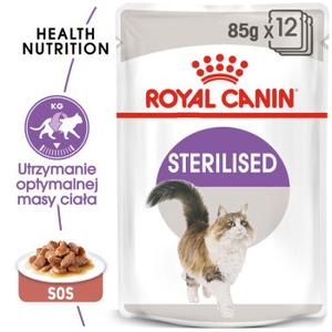 ROYAL CANIN Sterilised Adult w sosie 12x85 g