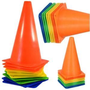 PACHOŁKI TRENINGOWE DOUP DO PIŁKI NOŻNEJ WIELOKOLOROWE 23.5 CM 10 SZT