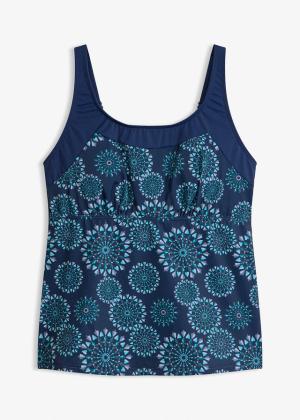 Top tankini z zabudowanym tyłem